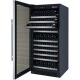 Allavino FlexCount II Tru-Vino 128 Bottle Single Zone Stainless Steel Left Hinge Wine Fridge VSWR128-1SL20 Wine Coolers VSWR128-1SL20 Wine Coolers Empire