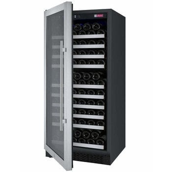 Allavino FlexCount II Tru-Vino 128 Bottle Single Zone Stainless Steel Left Hinge Wine Fridge VSWR128-1SL20 Wine Coolers VSWR128-1SL20 Wine Coolers Empire