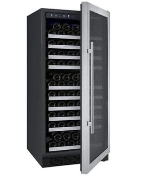 Allavino FlexCount II Tru-Vino 128 Bottle Single Zone Stainless Steel Right Hinge Wine Refrigerator VSWR128-1SR20 Wine Coolers VSWR128-1SR20 Wine Coolers Empire