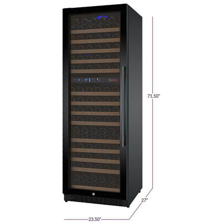 Allavino FlexCount II Tru-Vino 172 Bottle Dual Zone Black Left Hinge Wine Fridge VSWR172-2BL20 Wine Coolers VSWR172-2BL20 Wine Coolers Empire