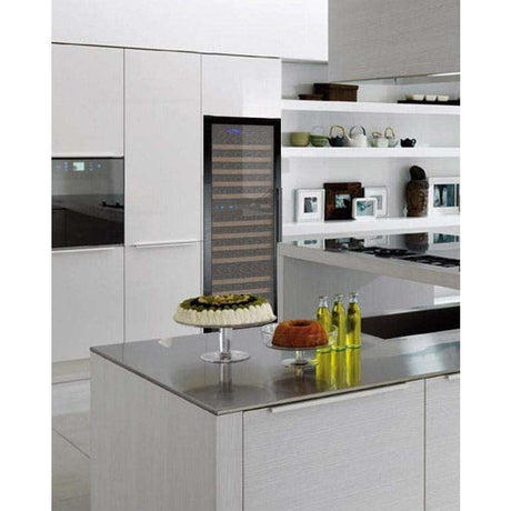 Allavino FlexCount II Tru-Vino 172 Bottle Dual Zone Black Left Hinge Wine Fridge VSWR172-2BL20 Wine Coolers VSWR172-2BL20 Wine Coolers Empire
