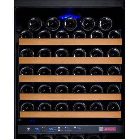 Allavino FlexCount II Tru-Vino 172 Bottle Dual Zone Black Left Hinge Wine Fridge VSWR172-2BL20 Wine Coolers VSWR172-2BL20 Wine Coolers Empire