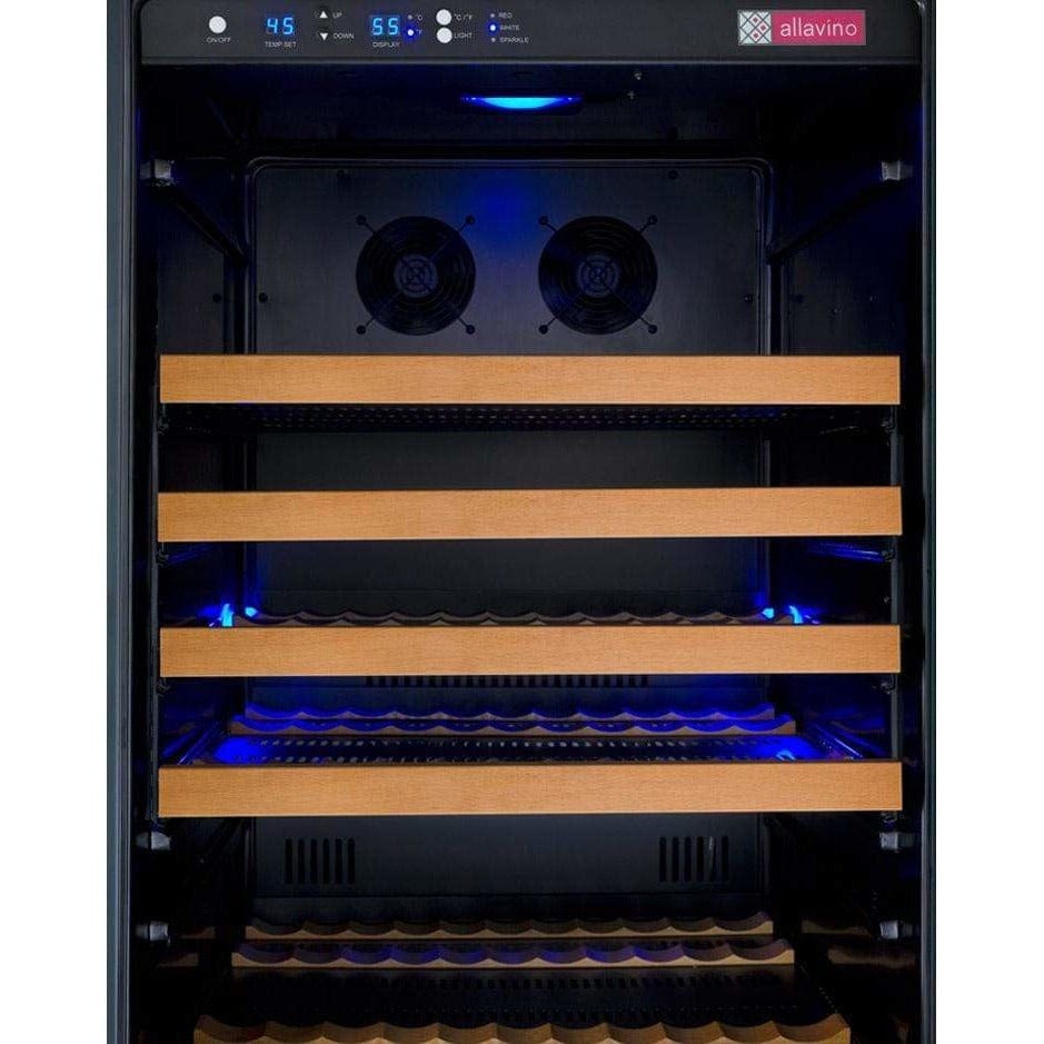 Allavino FlexCount II Tru-Vino 177 Bottle Black Left Hinge Wine Fridge VSWR177-1BL20 Wine Coolers VSWR177-1BL20 Wine Coolers Empire