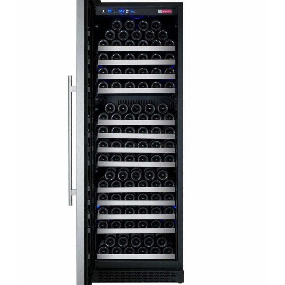 Allavino FlexCount II Tru-Vino 177 Bottle Stainless Steel Left Hinge Wine Fridge VSWR177-1SL20 Wine Coolers VSWR177-1SL20 Wine Coolers Empire