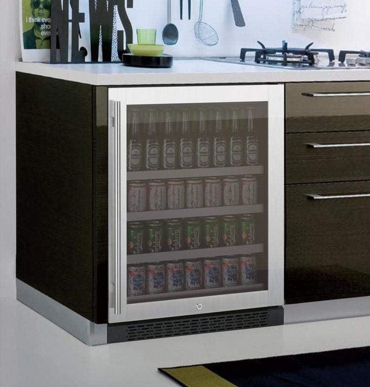 Allavino FlexCount II Tru-Vino 24" Wide Stainless Steel Right Hinge Beverage Center VSBC24-SR20 Beverage Centers VSBC24-SR20 Wine Coolers Empire