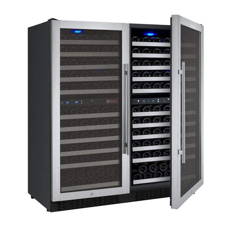 Allavino FlexCount II Tru-Vino 242 Bottle Four Zone Stainless Steel Wine Fridge 2X-VSWR121-2S20 Wine Coolers 2X-VSWR121-2S20 Wine Coolers Empire
