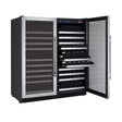 Allavino FlexCount II Tru-Vino 256 Bottle Dual Zone Stainless Steel Wine Fridge 2X-VSWR128-1S20 Wine Coolers 2X-VSWR128-1S20 Wine Coolers Empire