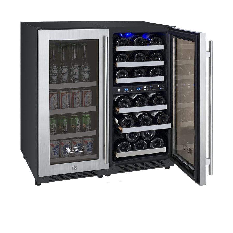 新道 Exclusive Bottled for Three s NEW! Allavino FlexCount II Tru-Vino Beverage/Wine Fridge 3Z-VSWB15