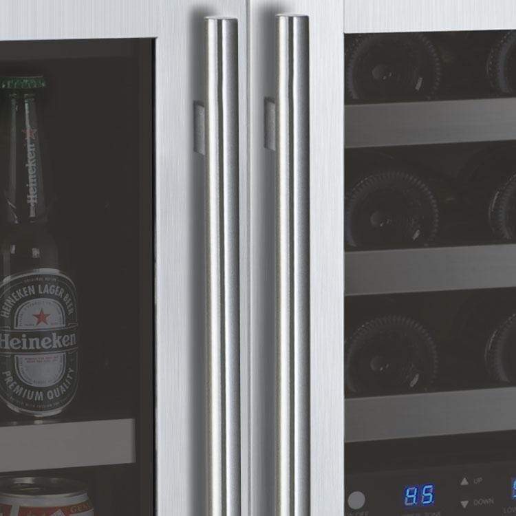 Allavino FlexCount II Tru-Vino 30 Bottle/88 Can Three Zone Stainless Steel Beverage/Wine Fridge 3Z-VSWB15-3S20 Wine/Beverage Coolers Combo 3Z-VSWB15-3S20 Wine Coolers Empire