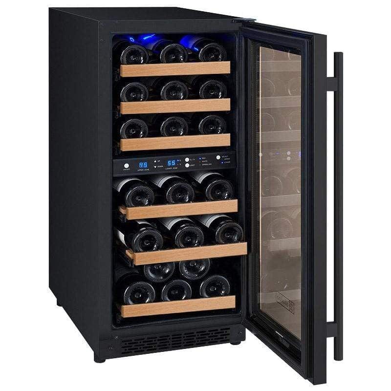 Allavino FlexCount II Tru-Vino 30 Bottle Dual Zone Black Wine Fridge VSWR30-2BR20 Wine Coolers VSWR30-2BR20 Wine Coolers Empire