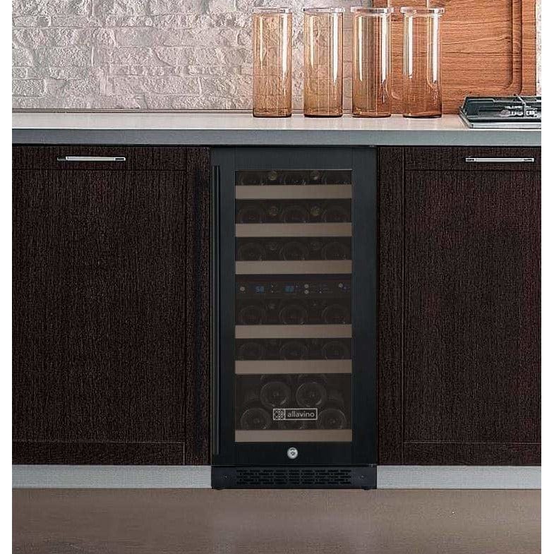 Allavino FlexCount II Tru-Vino 30 Bottle Dual Zone Black Wine Fridge VSWR30-2BR20 Wine Coolers VSWR30-2BR20 Wine Coolers Empire