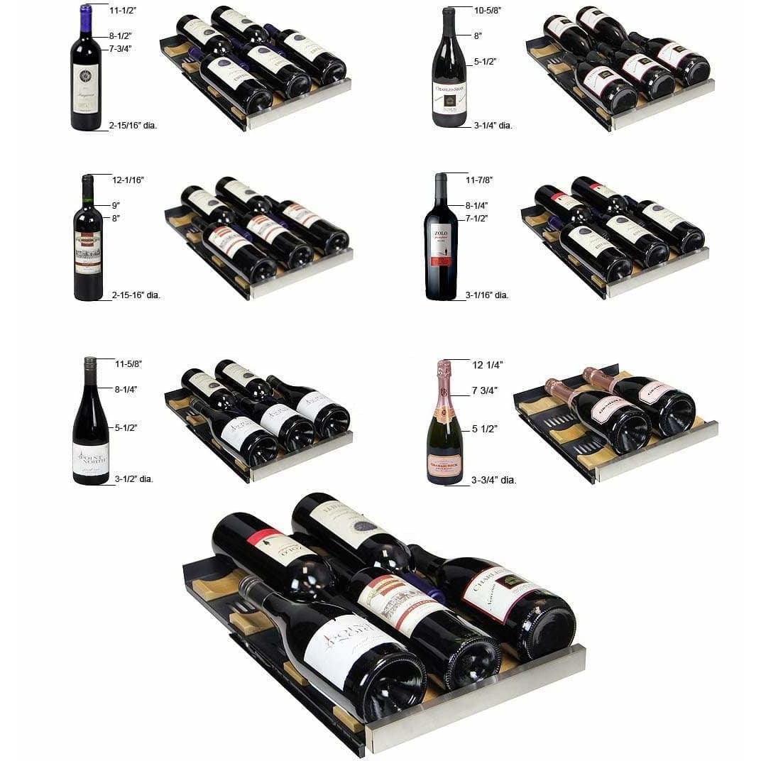 Allavino FlexCount II Tru-Vino 30 Bottle Dual Zone Black Wine Fridge VSWR30-2BR20 Wine Coolers VSWR30-2BR20 Wine Coolers Empire