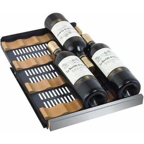 Allavino FlexCount II Tru-Vino 30 Bottle Dual Zone Stainless Steel Left Hinge Wine Fridge VSWR30-2SL20 Wine Coolers VSWR30-2SL20 Wine Coolers Empire