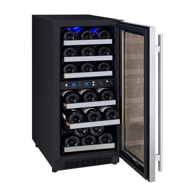 Allavino FlexCount II Tru-Vino 30 Bottle Dual Zone Stainless Steel Right Hinge Wine Fridge VSWR30-2SR20 Wine Coolers Wine Coolers Empire