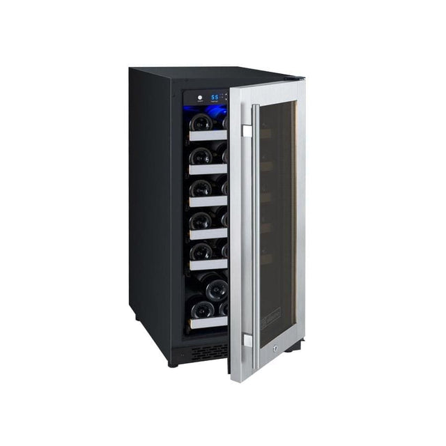 Allavino FlexCount II Tru-Vino 30 Bottle Single Zone Stainless Steel Left Hinge Wine Fridge VSWR30-1SL20 Wine Coolers Wine Coolers Empire