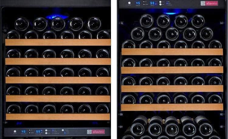 Allavino FlexCount II Tru-Vino 349 Bottle Three Zone Black Wine Refrigerator 3Z-VSWR7772-B20 Wine Coolers 3Z-VSWR7772-B20 Wine Coolers Empire