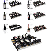 Allavino FlexCount II Tru-Vino 349 Bottle Three Zone Black Wine Refrigerator 3Z-VSWR7772-B20 Wine Coolers 3Z-VSWR7772-B20 Wine Coolers Empire