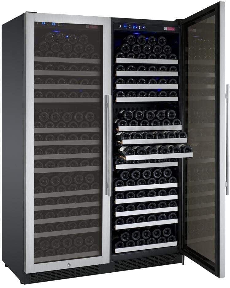 Allavino FlexCount II Tru-Vino 354 Bottle Dual Zone Stainless Steel Wine Fridge 2X-VSWR177-1S20 Wine Coolers 2X-VSWR177-1S20 Wine Coolers Empire