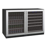 Allavino FlexCount II Tru-Vino 56 Bottle/154 Can Dual Zone Stainless Steel Beverage/Wine Fridge 3Z-VSWB24-2S20 Wine/Beverage Coolers Combo 3Z-VSWB24-2S20 Wine Coolers Empire