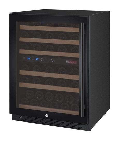 Allavino FlexCount II Tru-Vino 56 Bottle Dual Zone Black Left Hinge Wine Fridge VSWR56-2BL20 Wine Coolers VSWR56-2BL20 Wine Coolers Empire