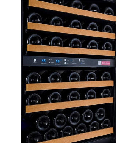 Allavino FlexCount II Tru-Vino 56 Bottle Dual Zone Black Left Hinge Wine Fridge VSWR56-2BL20 Wine Coolers VSWR56-2BL20 Wine Coolers Empire