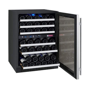 Allavino FlexCount II Tru-Vino 56 Bottle Dual Zone Stainless Steel Right Hinge Wine Fridge VSWR56-2SR20 Wine Coolers VSWR56-2SR20 Wine Coolers Empire