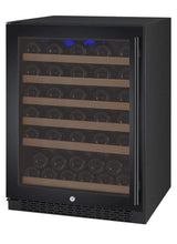 Allavino FlexCount II Tru-Vino 56 Bottle Single Zone Black Left Hinge Wine Fridge VSWR56-1BL20 Wine Coolers VSWR56-1BL20 Wine Coolers Empire