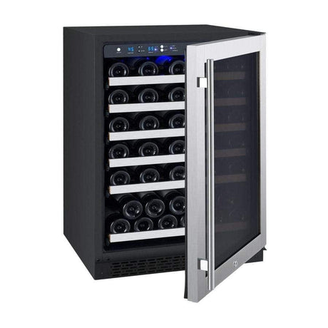 Allavino FlexCount II Tru-Vino 56 Bottle Stainless Steel Right Hinge Wine Fridge VSWR56-1SR20 Wine Coolers VSWR56-1SR20 Wine Coolers Empire