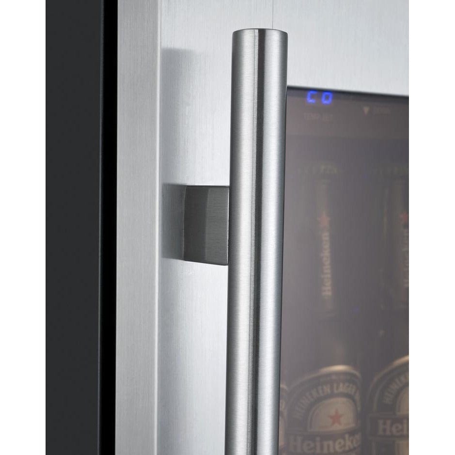 Allavino FlexCount II Tru-Vino Stainless Steel Left Hinge Beverage Fridge VSBC15-SL20 Beverage Centers VSBC15-SL20 Wine Coolers Empire