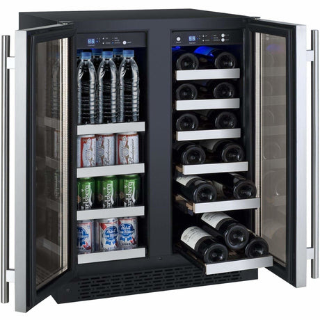 Allavino FlexCount Stainless Steel Doors Wine & Beverage Fridge VSWB-2SSFN Wine/Beverage Coolers Combo VSWB-2SSFN Wine Coolers Empire