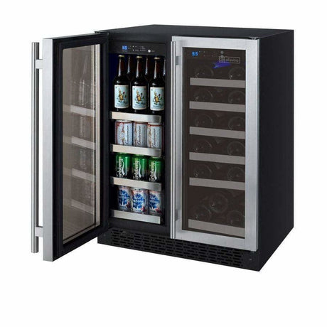 Allavino FlexCount Stainless Steel Doors Wine & Beverage Fridge VSWB-2SSFN Wine/Beverage Coolers Combo VSWB-2SSFN Wine Coolers Empire