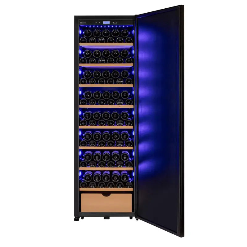 Allavino KWR-8185-1SDR 185 Bottle Single Zone Wine Vault with Solid Black Right Hinge Door Wine Coolers KWR-8185-1SDR Wine Coolers Empire