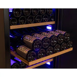 Allavino KWR-8185-1SDR 185 Bottle Single Zone Wine Vault with Solid Black Right Hinge Door Wine Coolers KWR-8185-1SDR Wine Coolers Empire