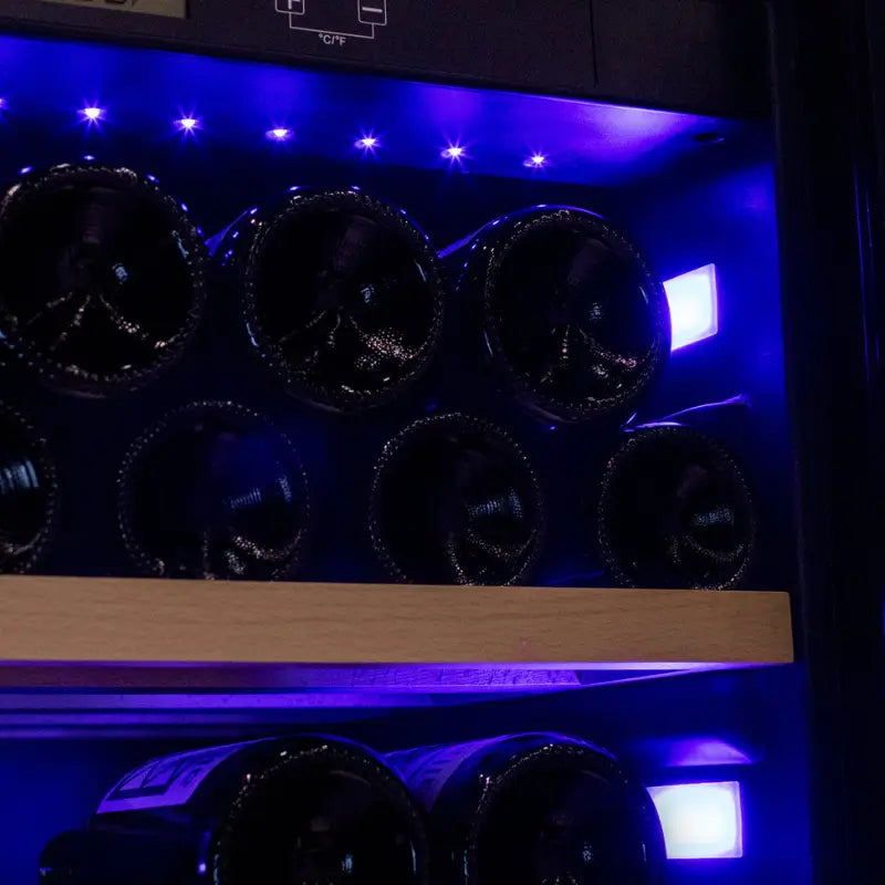 Allavino KWR-8185-1SDR 185 Bottle Single Zone Wine Vault with Solid Black Right Hinge Door Wine Coolers KWR-8185-1SDR Wine Coolers Empire