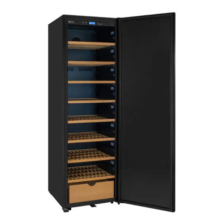 Allavino KWR-8185-1SDR 185 Bottle Single Zone Wine Vault with Solid Black Right Hinge Door Wine Coolers KWR-8185-1SDR Wine Coolers Empire