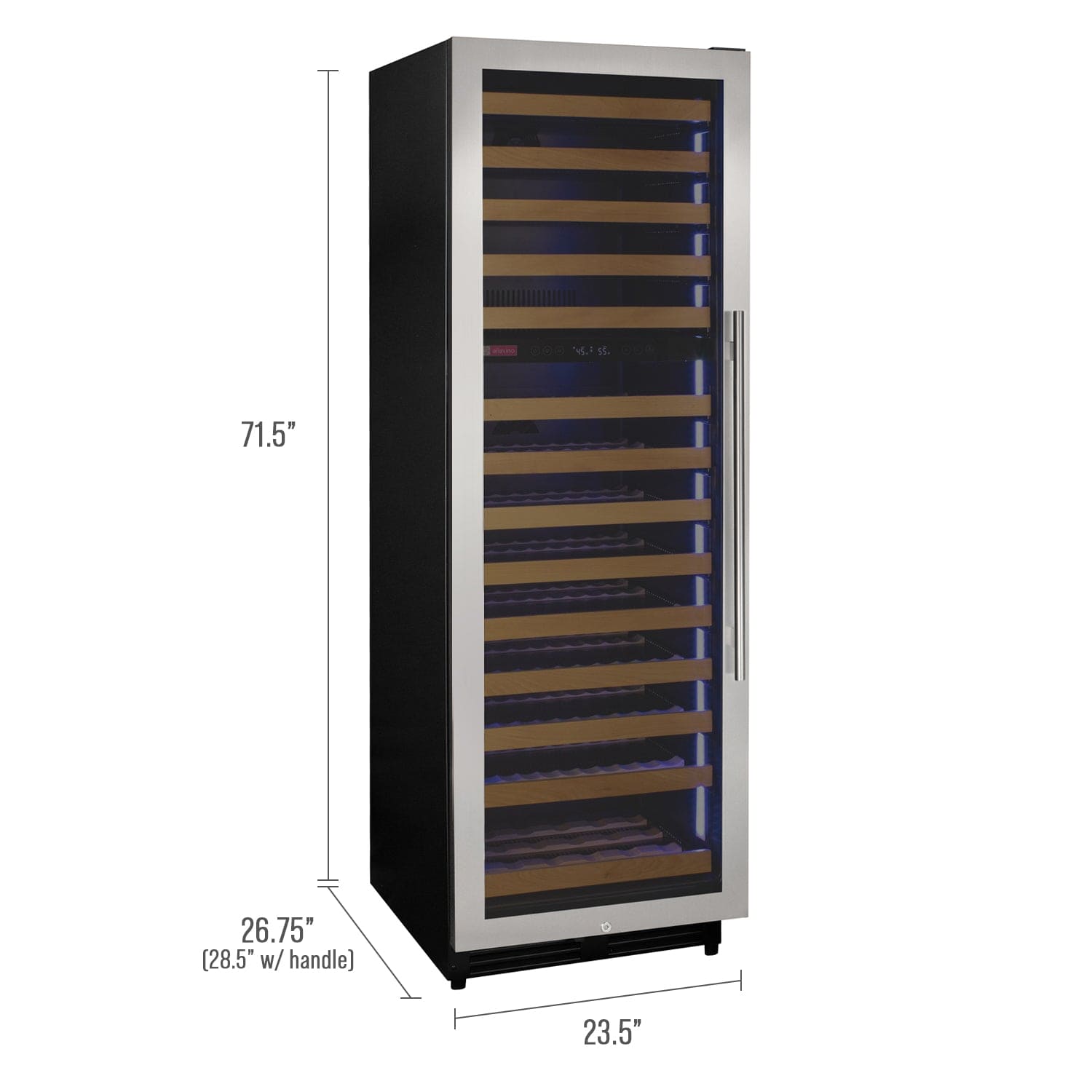 Allavino Reserva 154 Bottle Left Hinge Built-In Wine Refrigerator VSW15471D-2SL Wine Coolers Empire