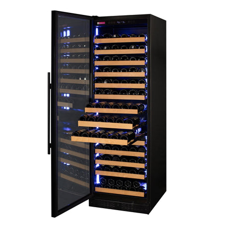 Allavino Reserva 163 Bottle Black Glass Left Hinge Wine Cooler VSW16371S-1BGL Wine Coolers VSW16371S-1BGL Wine Coolers Empire