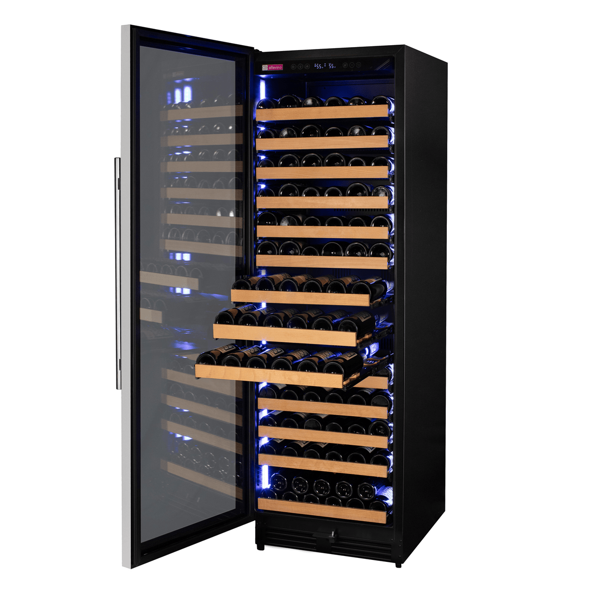 Allavino Reserva 163 Bottle Left Hinge Single Zone Wine Cooler VSW16371S-1SL Wine Coolers VSW16371S-1SL Wine Coolers Empire