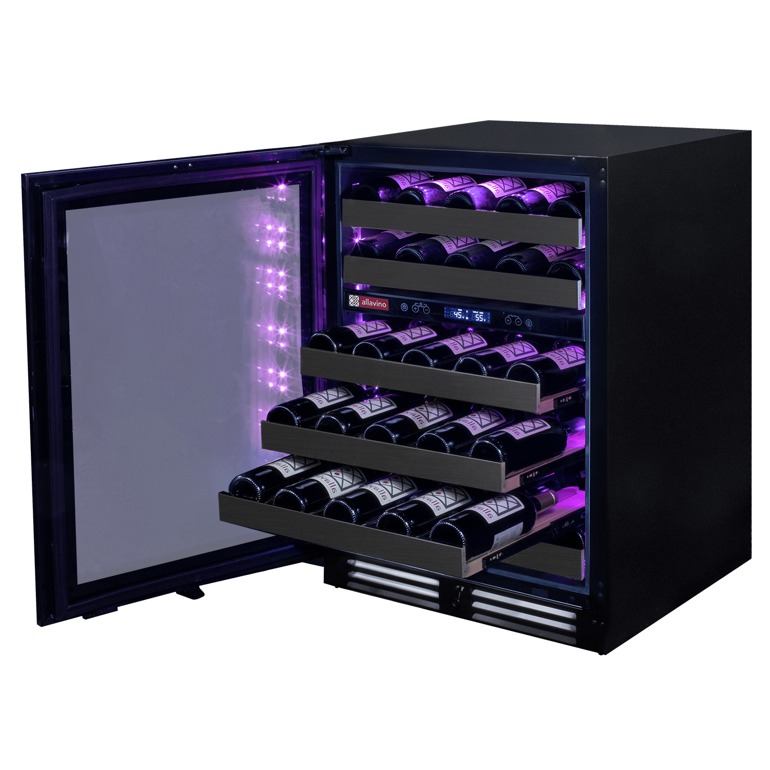 Allavino Reserva 50 Bottle Dual Zone Left Hinge Wine Refrigerator BDW5034D-2BSL Wine Coolers Empire
