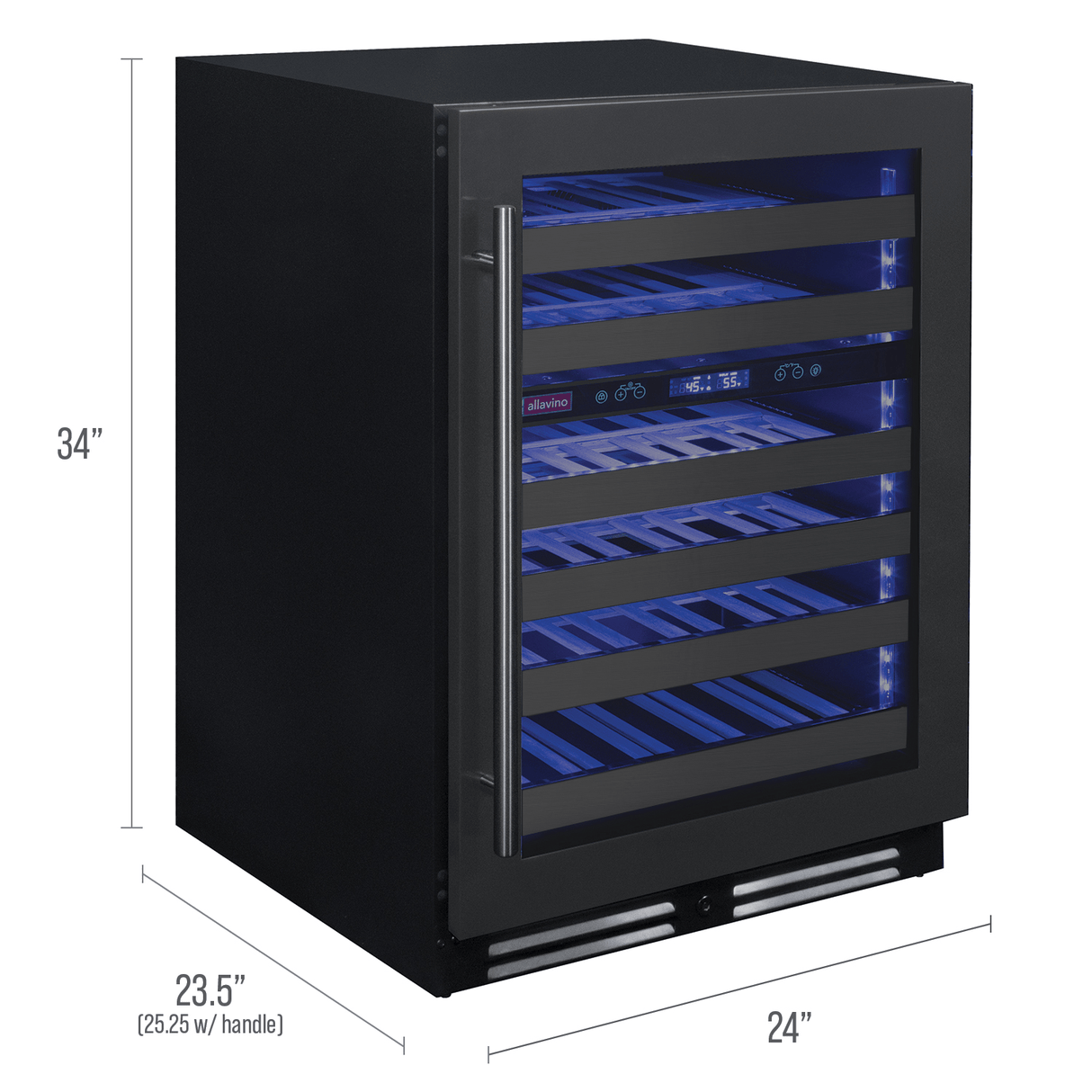 Allavino Reserva 50 Bottle Dual Zone Right Hinge Wine Refrigerator BDW5034D-2BSR Wine Coolers BDW5034D-2BSR Wine Coolers Empire