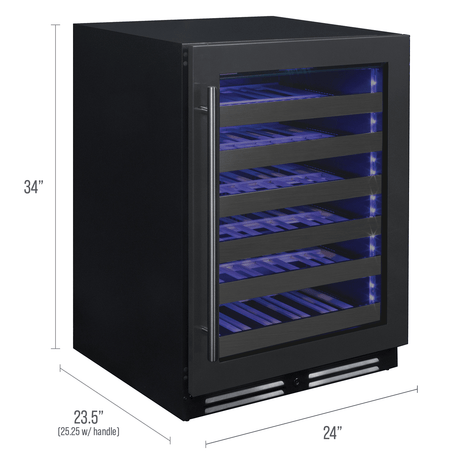 Allavino Reserva 50 Bottle Single Zone Right Hinge Wine Refrigerator BDW5034S-1BSR Wine Coolers BDW5034S-1BSR Wine Coolers Empire