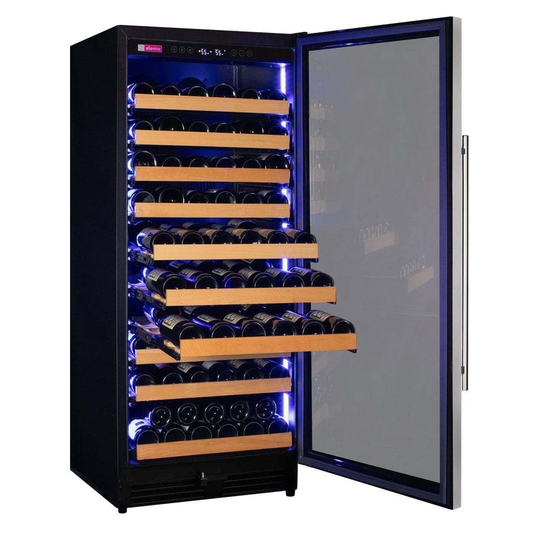 Allavino Reserva 55" Single Zone 119 Bottle Wine Refrigerator Beverage Centers VSW11955S-1SR Wine Coolers Empire