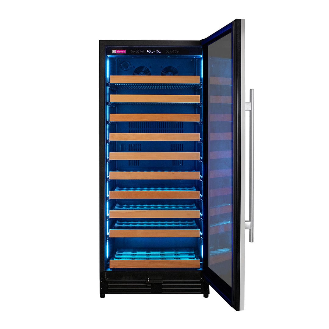 Allavino Reserva 55" Single Zone 119 Bottle Wine Refrigerator Beverage Centers VSW11955S-1SR Wine Coolers Empire