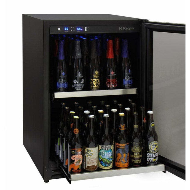 Allavino Tru-Vino Undercounter Beer Bottle Bomber Fridge VSCB-24SR20 Beverage Centers VSCB-24SR20 Wine Coolers Empire