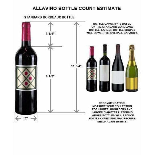 Allavino Vite 305 Bottle Black Door Left Hinge Wine Fridge YHWR305-1BLT Wine Coolers YHWR305-1BLT Wine Coolers Empire