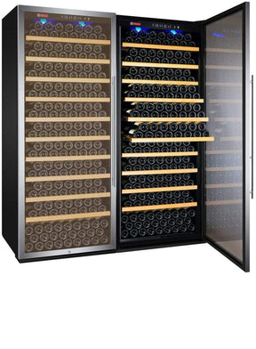 Allavino Vite II Tru-Vino 554 Bottle Dual Zone Black Wine Fridge 2X-YHWR305-1S20 Wine Coolers 2X-YHWR305-1S20 Wine Coolers Empire