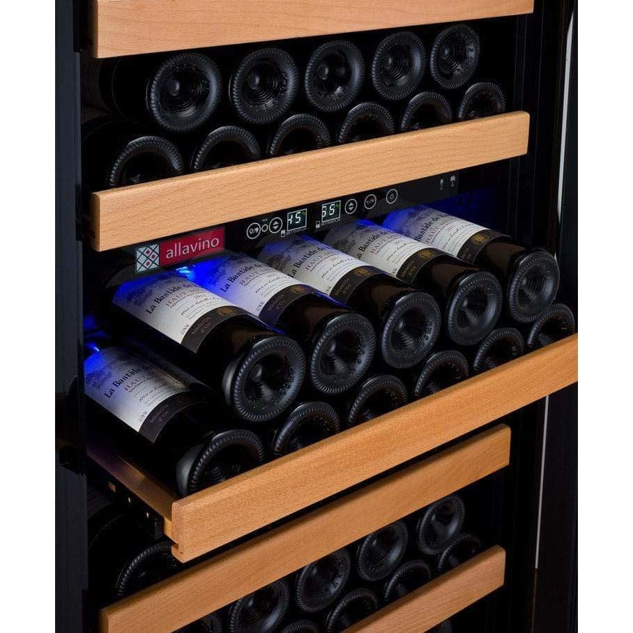 Allavino Vite II Tru-Vino 99 Bottle Dual Zone Black Right Hinge Wine Fridge YHWR99-2BR20 Wine Coolers YHWR99-2BR20 Wine Coolers Empire