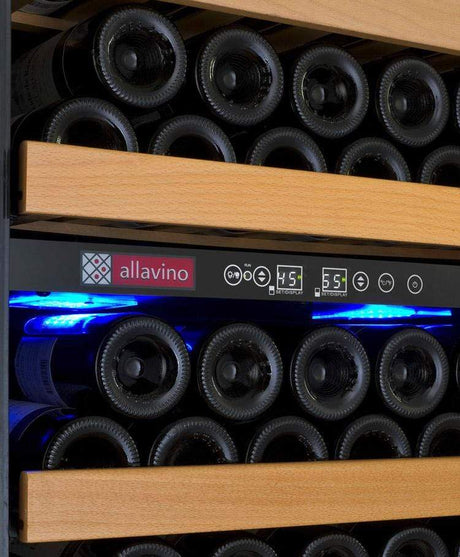 Allavino Vite II Tru-Vino 99 Bottle Dual Zone Stainless Steel Right Hinge Wine Fridge YHWR99-2SR20 Wine Coolers YHWR99-2SR20 Wine Coolers Empire