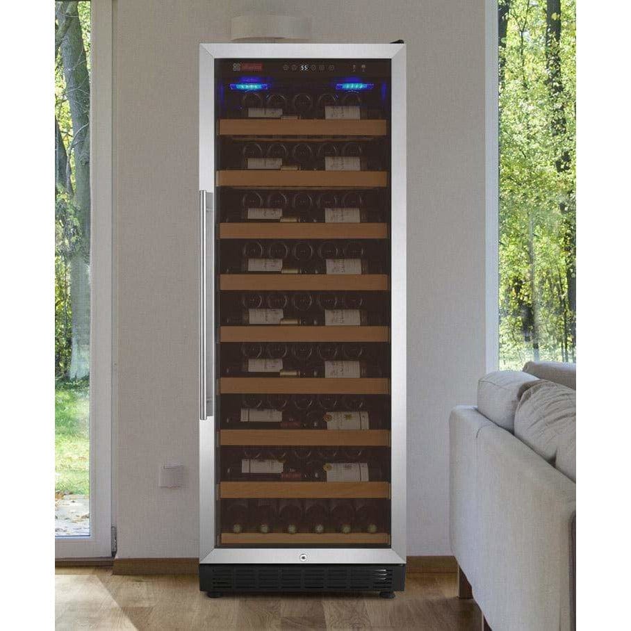 Allavino Vite II Tru-Vino 99 Bottle Stainless Steel Right Hinge Wine Fridge YHWR115-1SR20 Wine Coolers YHWR115-1SR20 Wine Coolers Empire