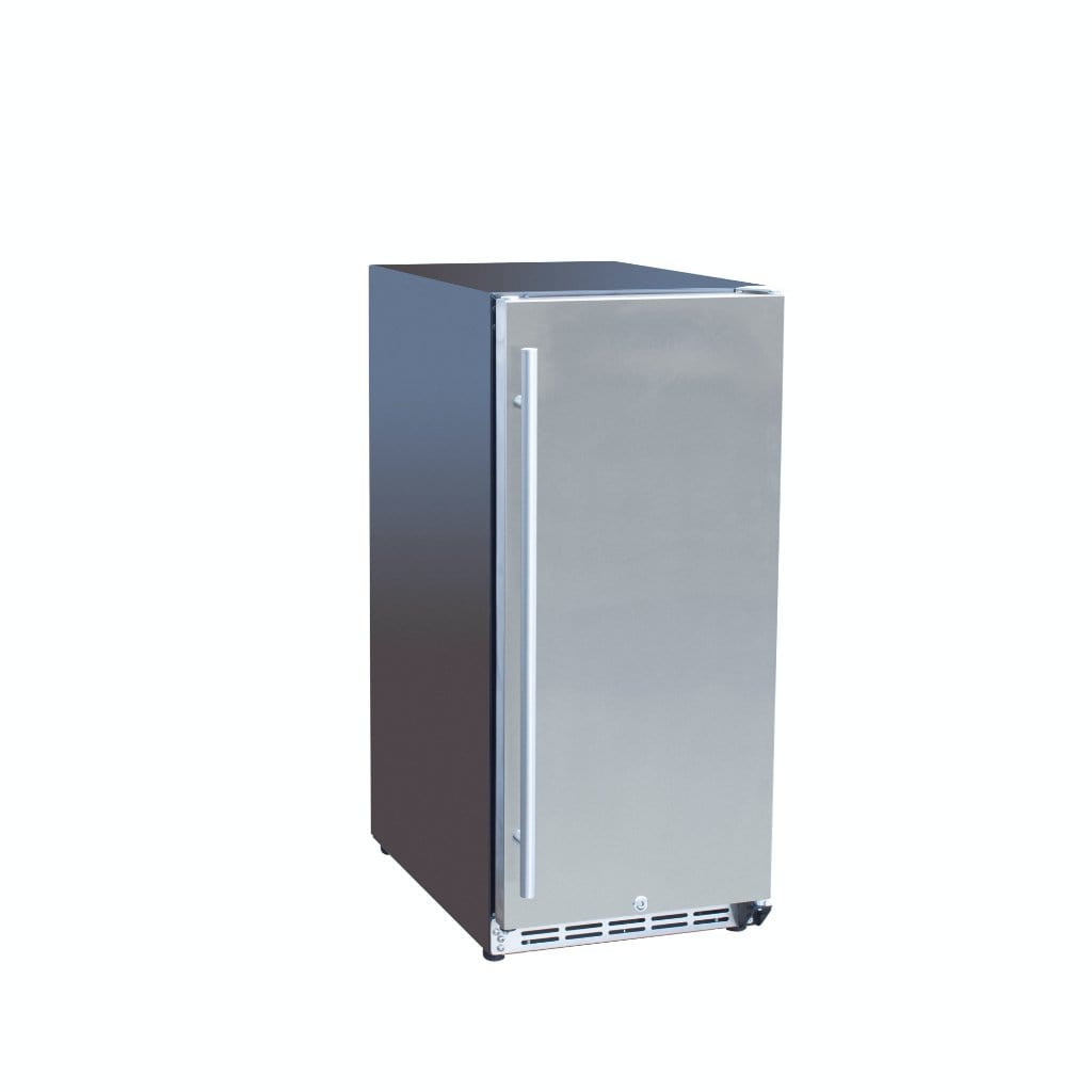 American Made Grills AMG 15" Outdoor Rated Fridge w/Glass Door SSRFR-15G Wine Coolers Empire